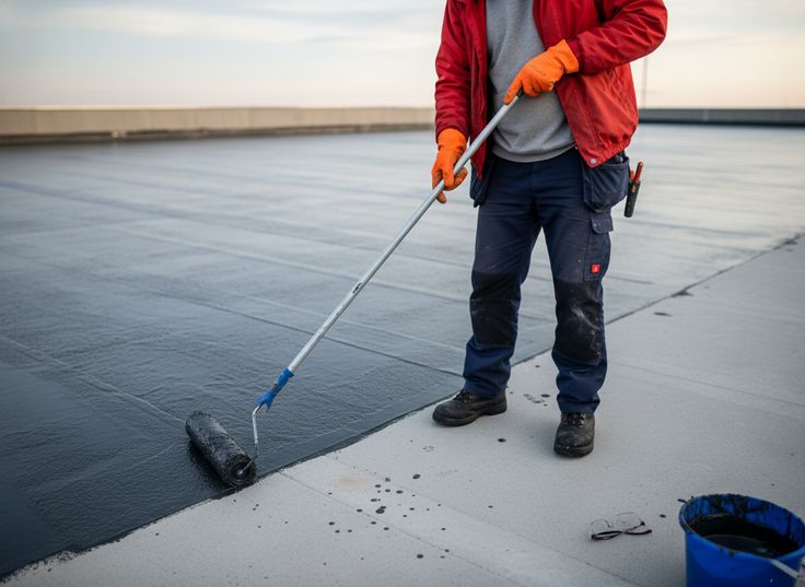 Professional waterproofing services including sealing and coating applications
